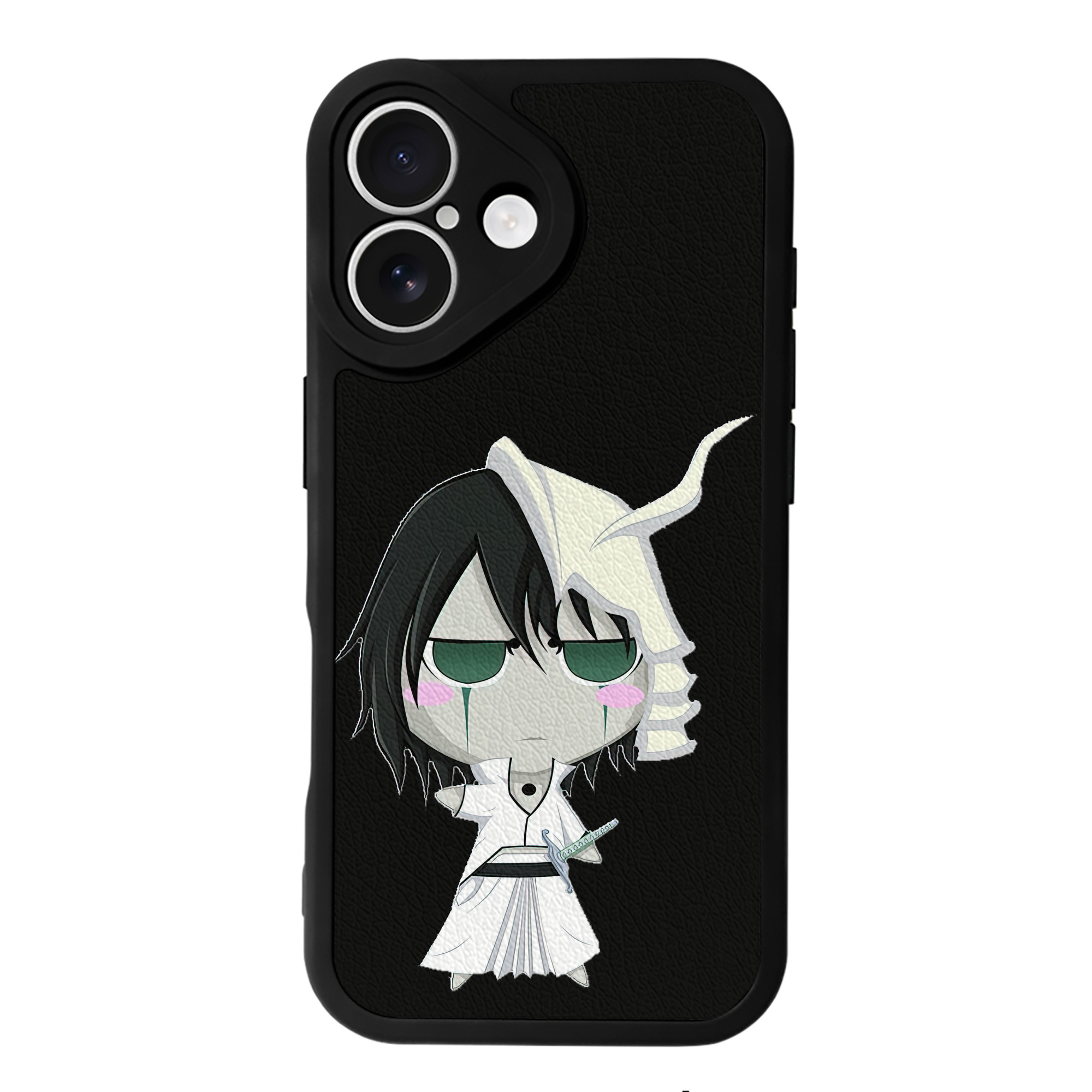 （画像用） ブリーチ ウルキオラ·シファー BLEACH Ulquiorra cifer 【iPhone 16シリーズ対応】シリコンスマホケース（レザー調） 材質：シリコン